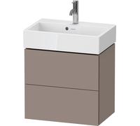 Mobiletto Duravit L-Cube a parete Compact, 2 cassetti, larghezza: 584mm, per Vero Air 236860, Colorazione: Basalto opaco decoro opaco