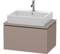 Duravit L-Cube Meuble sous-lavabo pour console, Compact, suspendu, 1 tiroir, 720x400x477mm, LC580104343, LC580104343, Colorazione: Basalto opaco decoro opaco