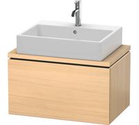 Duravit L-Cube Meuble sous-lavabo pour console, Compact, suspendu, 1 tiroir, 720x400x477mm, LC580107171, LC580107171, Colorazione: Rovere mediterraneo impiallacciato in vero legno