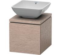 Duravit L-Cube meuble sous-lavabo pour console, largeur 720mm, profondeur 477mm, 1 tiroir, LC580101111, LC580101111, Colorazione: quercia cashmere impiallacciato in vero legno