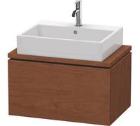 Duravit L-Cube meuble sous-lavabo pour console, largeur 720mm, profondeur 477mm, 1 tiroir, LC580101313, LC580101313, Colorazione: impiallacciatura in vero legno di noce americano