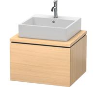 Duravit L-Cube Meuble sous-lavabo pour console, suspendu, 1 tiroir, 620x400x547mm, LC581007171, LC581007171, Colorazione: Rovere mediterraneo impiallacciato in vero legno
