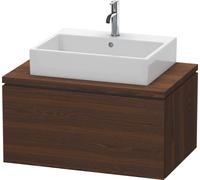 Duravit L-Cube Vanity Unit per console Larghezza 820mm, profondità 547mm, 1 estraibile, Colorazione: Noce spazzolato Impiallacciatura in vero legno