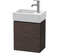 Duravit Meuble sous-lavabo L-Cube 36,4 x 24,1 cm, 1 porte, pour Vero Air 072438, LC6293R7272, LC6293R7272, Colorazione: impiallacciato in vero legno di quercia scuro spazzolato e vero legno