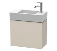 Duravit L-Cube Meuble sous-lavabo suspendu, 1 porte, charnière à droite, 480x400x240mm, LC6246R9191, LC6246R9191, Colorazione: Taupe Matt DÃ©cor