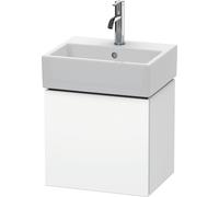 Duravit L-Cube Meuble sous-lavabo suspendu, 1 porte, charnière à gauche, 434x400x341mm, LC6245L1818, LC6245L1818, Colorazione: Bianco opaco Decor bianco opaco