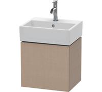 Duravit L-Cube Meuble sous-lavabo suspendu, 1 porte, charnière à gauche, 434x400x341mm, LC6245L7575, LC6245L7575, Colorazione: Arredamento in lino