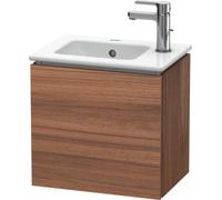 Duravit L-Cube Meuble sous-lavabo suspendu, 1 porte, pivotant à gauche, 420mm, pour ME by Starck 072343, LC6272L7979, LC6272L7979, Colorazione: Decorazione naturale in noce