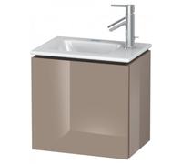 Duravit L-Cube Meuble sous-lavabo suspendu, 1 porte, pivotant à gauche, 420mm, pour ME by Starck 072343, LC6272L8686, LC6272L8686, Colorazione: Laccato lucido Cappuccino