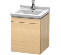 Duravit L-Cube Meuble sous-lavabo suspendu, 1 porte, pivotant à gauche, 460mm, pour Starck 3 030348, LC6168L7171, LC6168L7171, Colorazione: Rovere mediterraneo impiallacciato in vero legno