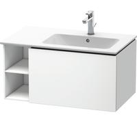 Duravit L-Cube Meuble sous-lavabo suspendu 82,0 x 48,1 cm, 1 tiroir, côté étagère, pour ME by Starck 234683 Cuve à droite, LC619201818, LC619201818, Colorazione: Bianco opaco Decor bianco opaco