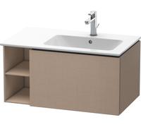Duravit L-Cube Meuble sous-lavabo suspendu, 1 tiroir, étagère sur le côté, vasque à droite, 820x400x481mm, LC619207575, LC619207575, Colorazione: Arredamento in lino