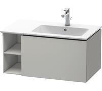 Duravit L-Cube Meuble sous-lavabo suspendu, 1 tiroir, étagère sur le côté, vasque à droite, 820x400x481mm, LC619200707, LC619200707, Colorazione: Decoro grigio cemento opaco