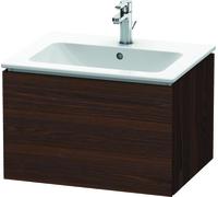 Duravit L-Cube Meuble sous-lavabo suspendu, 1 tiroir, largeur : 620mm, pour ME by Starck 233663, LC614006969, LC614006969, Colorazione: Noce spazzolato Impiallacciatura in vero legno