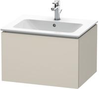 Duravit L-Cube Meuble sous-lavabo suspendu, 1 tiroir, largeur : 620mm, pour ME by Starck 233663, LC614009191, LC614009191, Colorazione: Taupe Decor