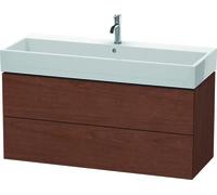 Duravit L-Cube Meuble sous-lavabo suspendu, 2 tiroirs, 118,4 x 45,9 cm, pour Vero Air 235012, LC627901313, LC627901313, Colorazione: impiallacciatura in vero legno di noce americano