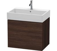 Duravit L-Cube Meuble sous-lavabo suspendu, 2 tiroirs, 68,4 x 45,9 cm, pour Vero Air 235070, LC627605353, LC627605353, Colorazione: Castagno scuro arredamento scuro