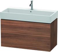 Duravit L-Cube Meuble sous-lavabo suspendu, 2 tiroirs, 98,4 x 45,9 cm, pour Vero Air 235010, LC627807979, LC627807979, Colorazione: Decorazione naturale in noce