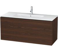 Duravit L-Cube Meuble sous-lavabo suspendu, 2 tiroirs, largeur : 1220mm, pour ME by Starck 233612, LC624306969, LC624306969, Colorazione: Noce spazzolato Impiallacciatura in vero legno