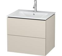 Duravit L-Cube Meuble sous-lavabo suspendu, 2 tiroirs, largeur : 620mm, pour ME by Starck 233663, LC624009191, LC624009191, Colorazione: Taupe Decor