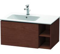 Duravit L-Cube Meuble sous-lavabo suspendu 82,0 x 48,1 cm, 1 tiroir, étagère latérale, pour ME by Starck 234583 Cuve à gauche, LC619101313, LC619101313, Colorazione: impiallacciatura in vero legno di