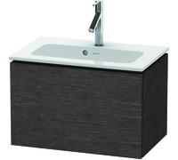 Duravit L-Cube Meuble sous-lavabo suspendu Compact, 1 extension, largeur : 620mm, pour ME by Starck 234263, LC615607272, LC615607272, Colorazione: impiallacciato in vero legno di quercia scuro spazzol