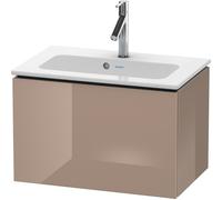 Duravit L-Cube Meuble sous-lavabo suspendu Compact, 1 extension, largeur : 620mm, pour ME by Starck 234263, LC615608686, LC615608686, Colorazione: Laccato lucido Cappuccino