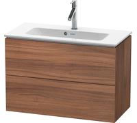 Duravit L-Cube Meuble sous-lavabo suspendu, Compact, 2 tiroirs, 820x550x391mm, LC625707979, LC625707979, Colorazione: Decorazione naturale in noce