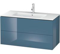 Duravit L-Cube Meuble sous-lavabo suspendu, largeur 1020mm, profondeur 481, 2 tiroirs, adapté "Me by Starck" Article 233610, LC624204747, LC624204747, Colorazione: Laccato lucido blu pietra