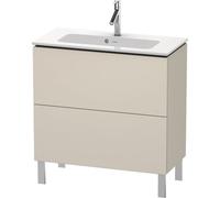 Duravit L-Cube Meuble sous-lavabo vertical Compact, 2 tiroirs, largeur : 820mm, pour ME by Starck 234283, LC667409191, LC667409191, Colorazione: Taupe Decor