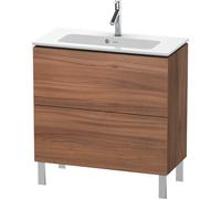 Duravit L-Cube Meuble sous-lavabo vertical Compact, 2 tiroirs, largeur : 820mm, pour ME by Starck 234283, LC667407979, LC667407979, Colorazione: Decorazione naturale in noce