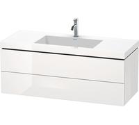 Duravit L-Cube mobile con lavabo Vero Air, 2 scomparti estraibili, LC6929N7272, L-Cube; Vero Air [Mobili da Bagno > Mobili con Lavabo Integrato]