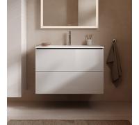 Duravit L-Cube mobile con lavabo ME by Starck, 2 scomparti estraibili, 233683AA00+LC624102222, L-Cube; ME by Starck [Mobili da Bagno > Mobili con Lavabo Integrato]