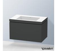 Duravit L-Cube mobile con lavabo Vero Air, 1 scomparto estraibile, LC6917N4949, L-Cube; Vero Air [Mobili da Bagno > Mobili con Lavabo Integrato]