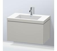 Duravit L-Cube mobile con lavabo Vero Air, 1 scomparto estraibile, LC6917O0707, L-Cube; Vero Air [Mobili da Bagno > Mobili con Lavabo Integrato]