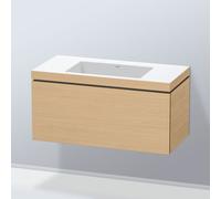 Duravit L-Cube mobile con lavabo Vero Air, 1 scomparto estraibile, LC6918N3030, L-Cube; Vero Air [Mobili da Bagno > Mobili con Lavabo Integrato]