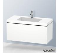 Duravit L-Cube mobile con lavabo Vero Air, 1 scomparto estraibile, LC6918O1818, L-Cube; Vero Air [Mobili da Bagno > Mobili con Lavabo Integrato]