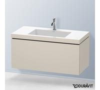 Duravit L-Cube mobile con lavabo Vero Air, 1 scomparto estraibile, LC6918O9191, L-Cube; Vero Air [Mobili da Bagno > Mobili con Lavabo Integrato]