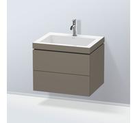 Duravit L-Cube mobile con lavabo Vero Air, 2 scomparti estraibili, LC6926O9090, L-Cube; Vero Air [Mobili da Bagno > Mobili con Lavabo Integrato]