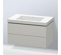Duravit L-Cube mobile con lavabo Vero Air, 2 scomparti estraibili, LC6927N0707, L-Cube; Vero Air [Mobili da Bagno > Mobili con Lavabo Integrato]
