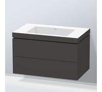 Duravit L-Cube mobile con lavabo Vero Air, 2 scomparti estraibili, LC6927N8080, L-Cube; Vero Air [Mobili da Bagno > Mobili con Lavabo Integrato]