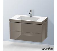 Duravit L-Cube mobile con lavabo Vero Air, 2 scomparti estraibili, LC6927O8989, L-Cube; Vero Air [Mobili da Bagno > Mobili con Lavabo Integrato]
