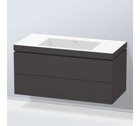 Duravit L-Cube mobile con lavabo Vero Air, 2 scomparti estraibili, LC6928N8080, L-Cube; Vero Air [Mobili da Bagno > Mobili con Lavabo Integrato]