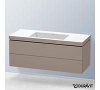 Duravit L-Cube mobile con lavabo Vero Air, 2 scomparti estraibili, LC6929N4343, L-Cube; Vero Air [Mobili da Bagno > Mobili con Lavabo Integrato]
