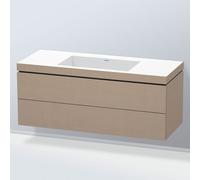 Duravit L-Cube mobile con lavabo Vero Air, 2 scomparti estraibili, LC6929N7575, L-Cube; Vero Air [Mobili da Bagno > Mobili con Lavabo Integrato]
