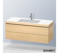Duravit L-Cube mobile con lavabo Vero Air, 2 scomparti estraibili, LC6929O7171, L-Cube; Vero Air [Mobili da Bagno > Mobili con Lavabo Integrato]