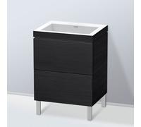 Duravit L-Cube mobile con lavabo Vero Air, 2 scomparti estraibili, LC6936N1616, L-Cube; Vero Air [Mobili da Bagno > Mobili con Lavabo Integrato]
