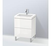 Duravit L-Cube mobile con lavabo Vero Air, 2 scomparti estraibili, LC6936O8585, L-Cube; Vero Air [Mobili da Bagno > Mobili con Lavabo Integrato]