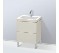 Duravit L-Cube mobile con lavabo Vero Air, 2 scomparti estraibili, LC6936O9191, L-Cube; Vero Air [Mobili da Bagno > Mobili con Lavabo Integrato]
