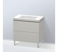 Duravit L-Cube mobile con lavabo Vero Air, 2 scomparti estraibili, LC6937N0707, L-Cube; Vero Air [Mobili da Bagno > Mobili con Lavabo Integrato]